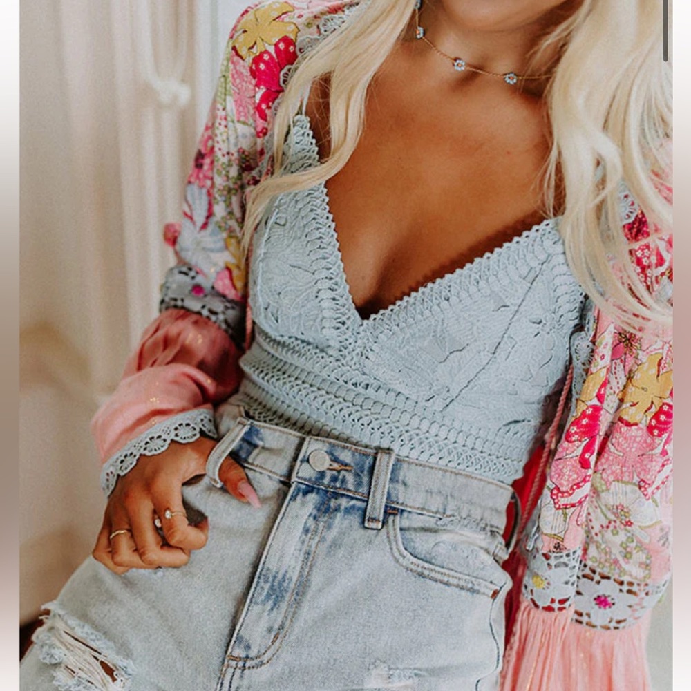shop impressions cover up and bralette. worn once xl cover up and large bralette